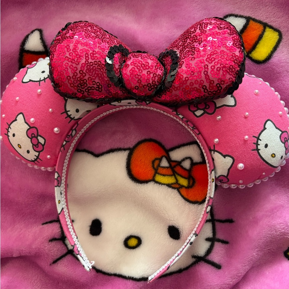 Hello Kitty Pink Sequin Bow Headband